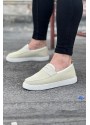 Wagoon WG061 Bej Triko Babet Erkek Casual Ayakkabı