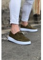 Wagoon WG508 Haki Süet Ortopedik Taban Erkek Casual Ayakkabı