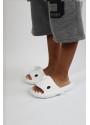 Wagoon  WG500 Köpekbalığı Beyaz Unisex Tam Ortopedik Terlik Shark Slides Cocuk