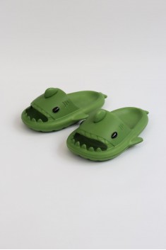 Wagoon  WG500 Köpekbalığı Haki Unisex Tam Ortopedik Terlik Shark Slides