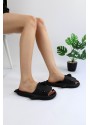 Wagoon  WG500 Köpekbalığı Siyah Unisex Tam Ortopedik Terlik Shark Slides